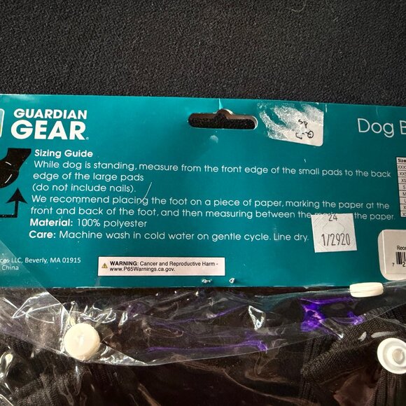Guardian Gear Dog Boots, Blue, Size XL Fits Paws 5" New in package - Picture 5 of 5